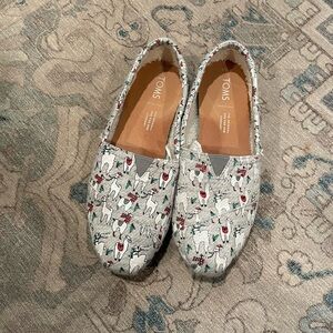 TOMS Fa La La La Llama winter Llama lined Slip-On Shoes